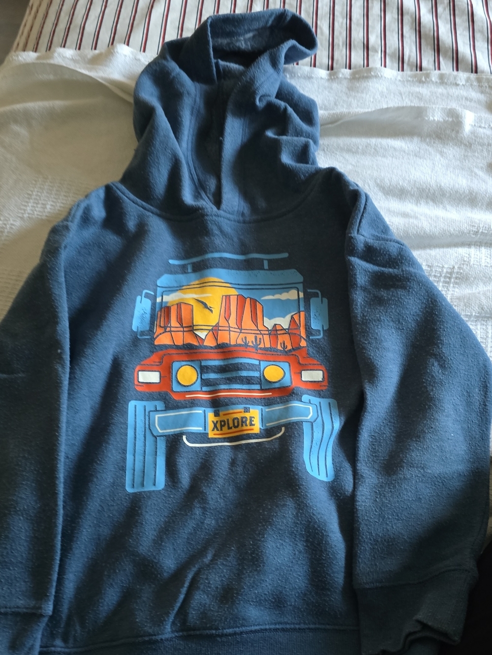 jumping beans Navy Blue 'Xplore' Adventure Truck Hoodie